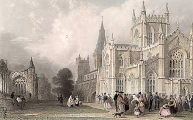 The New Church and Abbey, Dunfermline, Fifeshire