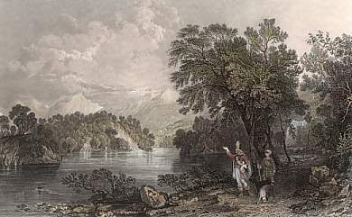 Loch Katrine , Looking Towards Ellen´s Isle, Perthshire