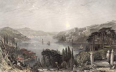 Roumeli Hissar, or the Castle of europe, on the Bosphorus