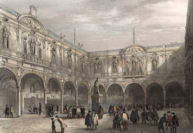 Royal Exchange, Destroyed By Fire Jan. 10th 1838