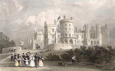 South Front of Belvoir Castle, Leicestershire, Seat of the Duke of Rutland