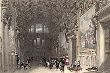 The Sala Regia in the Vatican, Rome