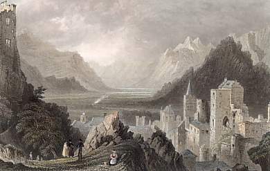 Ruins of the Episcopal Palace, Sion, Canton Valais