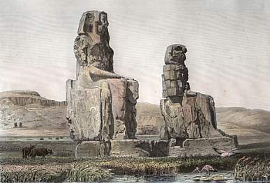 Memnon Statuen Bei Theben