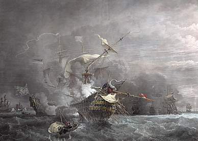 Combat Du Cap Lézard, 21 Octobre 1707