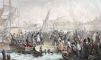 Napoléon S´Embarque à Porto Ferrajo (Ile D´Elbe) Pour Revenir En France, 1 Mars 1805