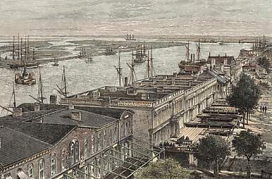 Savannah, La Ville et L´Embouchure De La Rivière