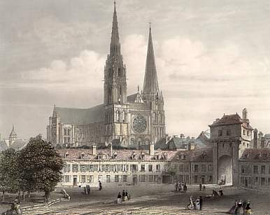 Die Kathedrale Und Das Portal Des Châtelet, Chartres