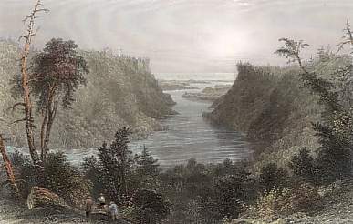 The Outlet  of Niagara River, Lake Ontario in the Distance