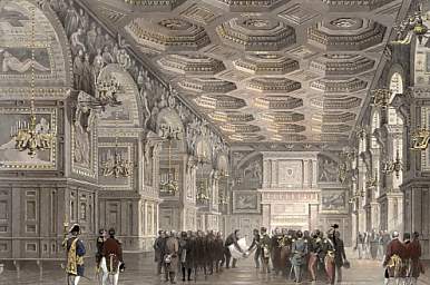 Interior of the Palace of Fontainebleau