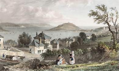 Falmouth Harbour, Pendennis Castle in the Distance