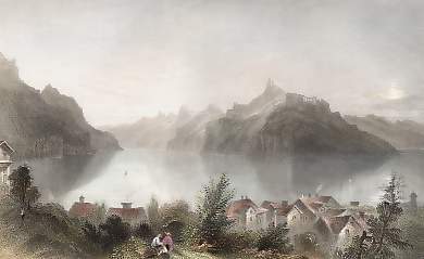 Tell´s Chapel, and the Meadow of Grutli, Lake of Lucerne