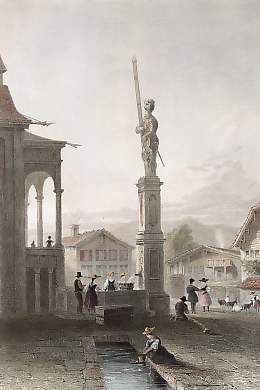 Statue of Arnold Von Winkelried, at Stantz, Canton Unterwalden