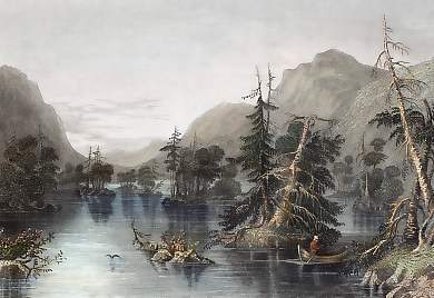 Scene Among the Highlands on Lake George