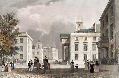 The Royal Hotel, and St. Andrew´s Chapel and Terrace, Plymouth