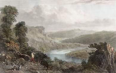 The River Tamar, from the Morwell Rocks,  Devonshire