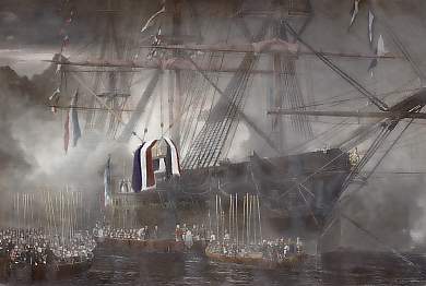 Embarquement Des Restes De L´Empereur Napoléon à Bord De La Frégate La Belle Poule, 15 Octobre 1840