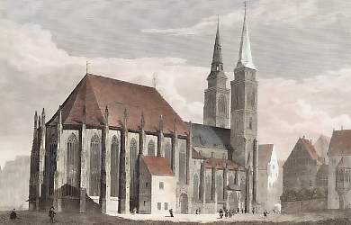 Die St Sebaldus-Kirche in Nürnberg