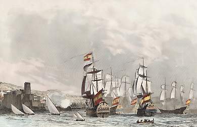 Escadre De L´Amiral D´Estrées à Naples