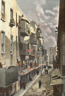 San Francisco, Vue Prise Dans Une Rue Du Quartier Chinois