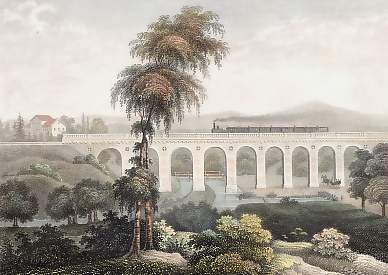 Der Eisenbahn-Viaduct bei Gotha