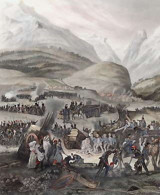 L´Armée Francaise Au Bourg De Saint Pierre Traverse Le Grand Saintt Bernard, 20 Mai 1800