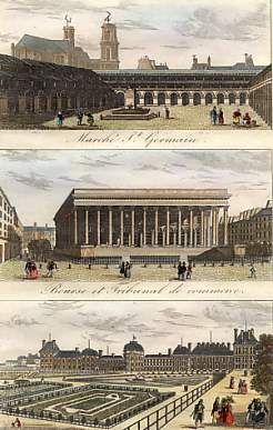 Marché St Germain, Bourse et Tribunal De Commerce,
