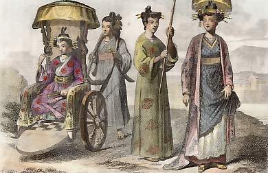 Dames Japonaises à La Promenade