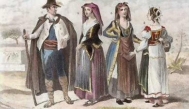 Paysan Des Environs De Sienne, Femme D´Ischia, Femme de Procida, Femme De Capri