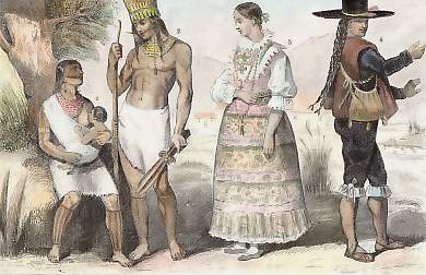 Indiens Guaragas et Indiens Métis De La Paz (République De Bolivie)