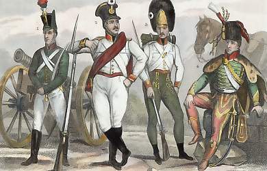 Costumes Militaires Autrichiens: Artillerie, Infanterie, Grenadier Hongrois, Garde Du Corps Hongrois