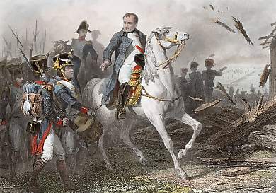 Napoléon Au Passage De L´Elbe, 9 Mai 1813