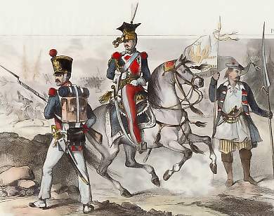 Costumes Militaires Polonais En 1830