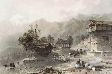 The Village of Khandoo, Himalaya Mountains