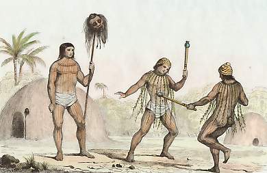 Mundrucu Avec Une Tête De Botocoudo