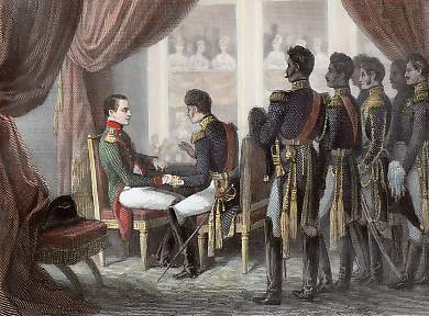 Napoléon à Erfurt, Juin 1808