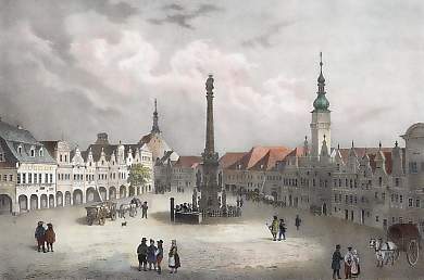 Der Marktplatz in Jaromirsch