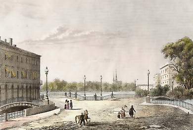 Vue Du Pont à Trois Arches et Du Champ De Mars