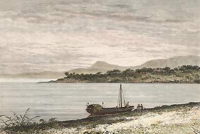 Vue Prise De Mpala, Sur La Rive Occidentale Du Tanganyika