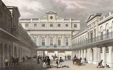 North West View of the London Horse & Carriage Repository, Gray´s Inn Road