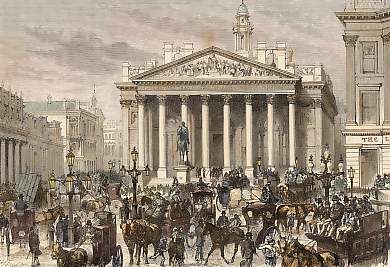 Londres, Vue Prise Devant La Banque