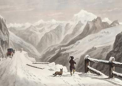 The Ortler-Spitz from the Summit of the Stelvio Pass