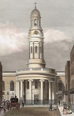 St Mary´s Church, Wyndham Place, & District Rectory to St Mary-Le-Bone