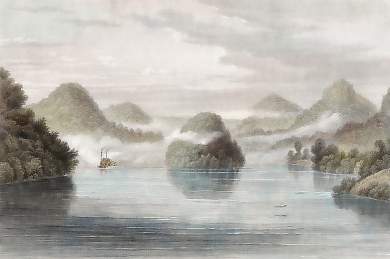 The  Mississippi, Sunrise Below St Anthony´s Falls