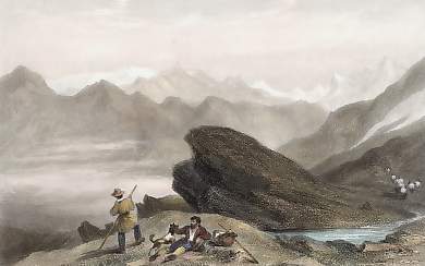 The Mountains of the Vaudois from the Col De Touilles