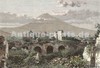 Antigua, Ruines De L´Eglise Du Christ et Volcan Ag