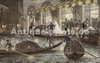 Sortie Du Théâtre De La Fenice à Venise