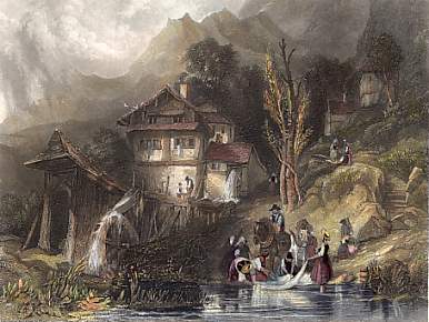 Mill on the Lake of Lungern