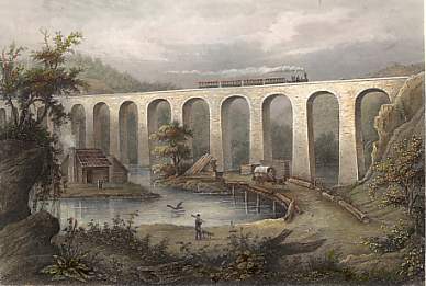 Starucca Viaduct, Erie Eisenbahn, Im Staate New York